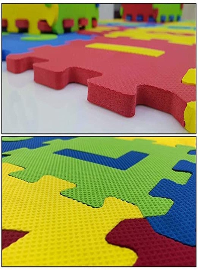 Shopfleet 36 Pieces Mini Puzzle Foam Mat for Kids, Interlocking Learning Alphabet and Number Mat for Kids (1 Pieces) - Image 2